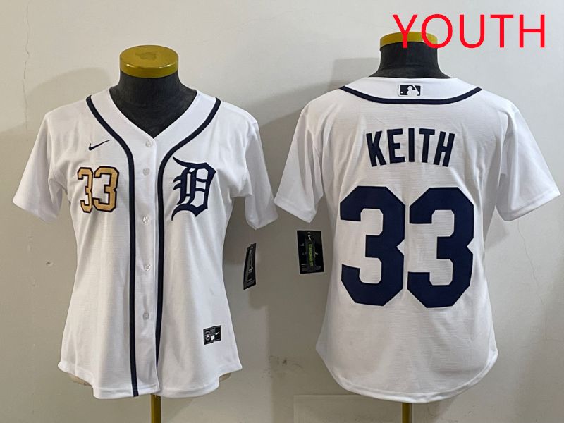 Youth Detroit Tigers #33 Keith White Game 2025 Nike MLB Jersey style 2->youth mlb jersey->Youth Jersey